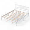 Full/Queen Size Modern Farmhouse Style Bed Frame with Solid Wood Frame-QueenSize - Gallery View 1 of 1