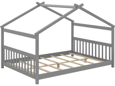 Costway Full Size Montessori House Bed Frame with Headboard 397826145 New