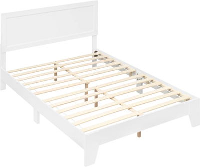 Costway Full Size Modern Platform Bed Frame with Headboard No Box Spring Needed 44409175 New