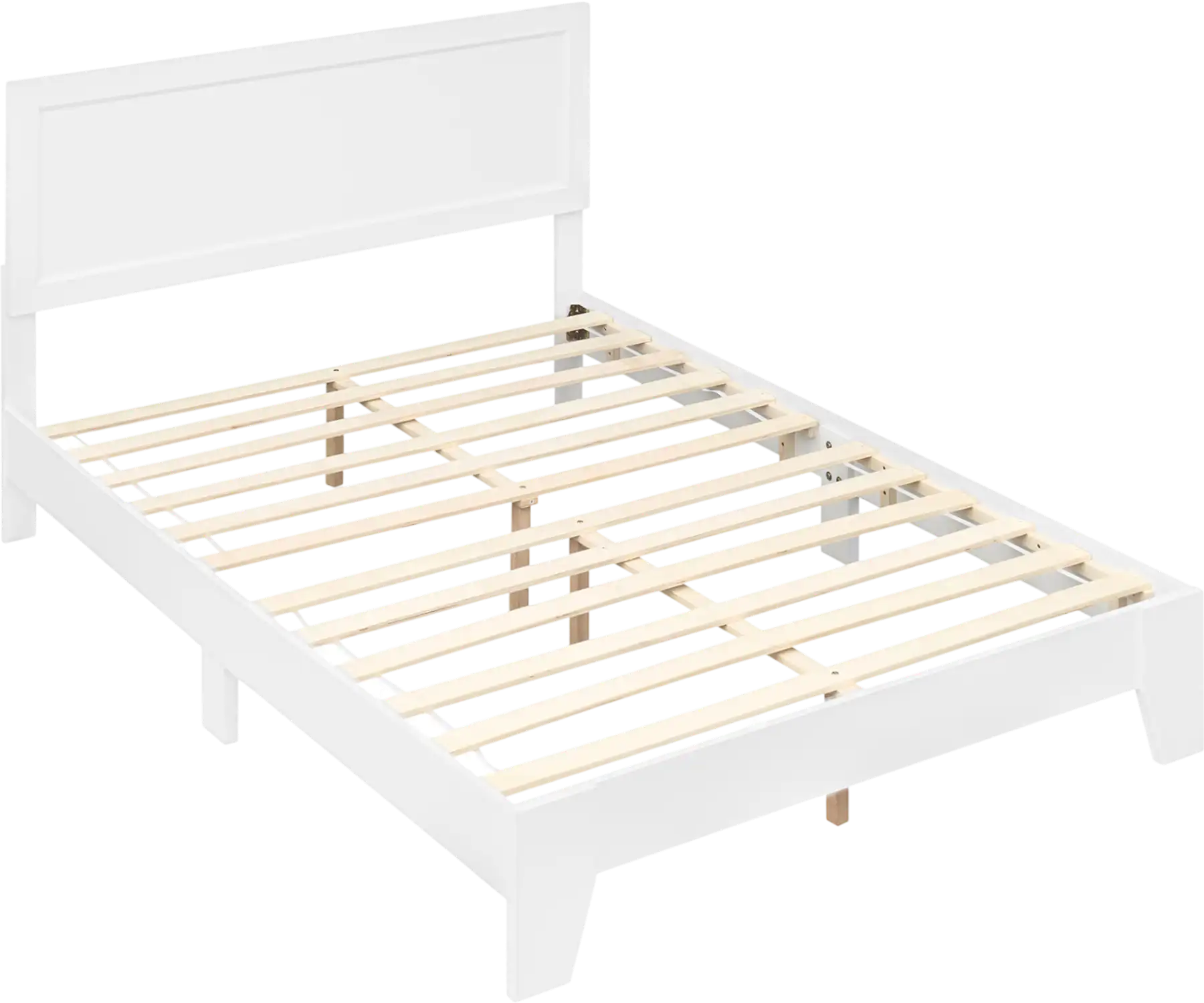 Costway Full Size Modern Platform Bed Frame with Headboard 44409175 New