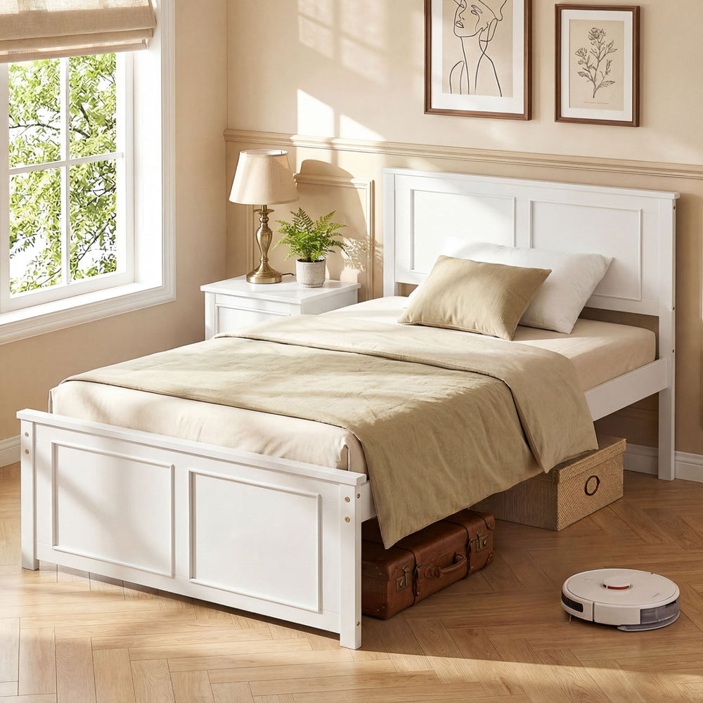Full/Queen/Twin Size Platform Bed Frame with Headboard - Gallery View 2 of 10
