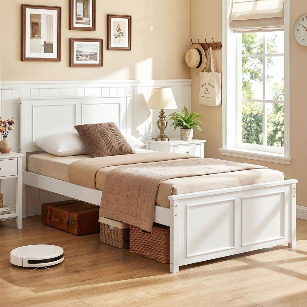 Full/Queen/Twin Size Platform Bed Frame with Headboard - Gallery View 5 of 10