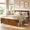 Full Size Wooden Bed Frame with Headboard - Gallery View 1 of 10