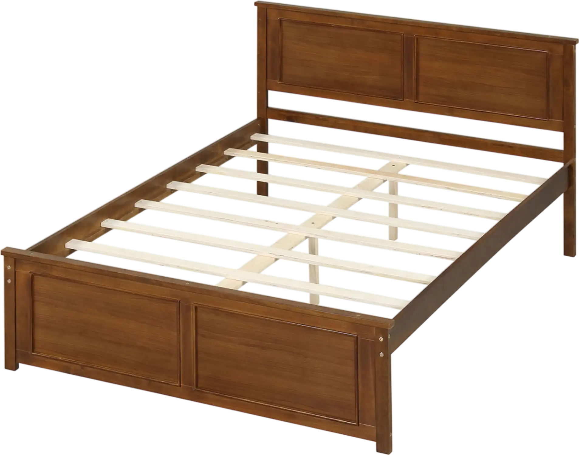 Costway Wooden Bed Frame with Headboard Twin Full Queen 76718454 New
