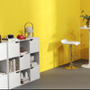 Modern office furniture package featuring adjustable bar stools and versatile shelving for organized workspace.