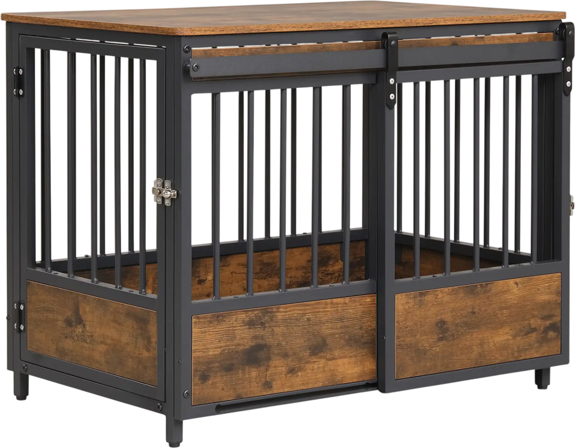 Costway Furniture Style Dog Crate w/ 2 Doors Safety Latch Dog Mat 36537711 New