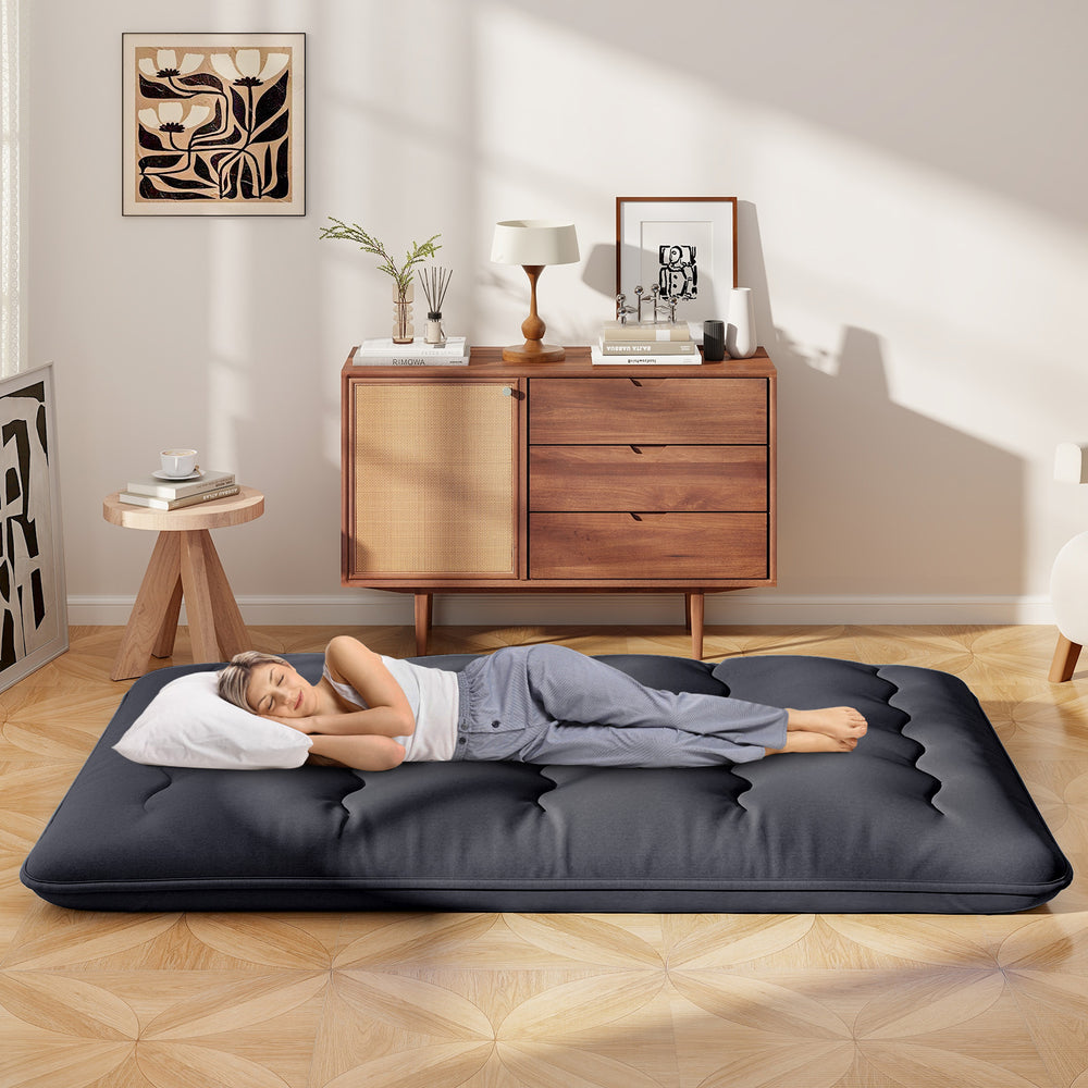 Futon Mattress with Washable Cover and Foldable Mat-Full Size - Gallery View 1 of 10