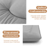 Quilted detail of the full-size futon mattress with washable cover, ensuring even weight distribution for comfort.