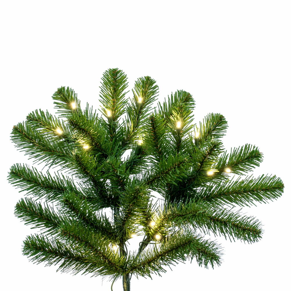 Vickerman Deluxe Sequoia Pine Artificial Christmas Tree 9' x 70" Warm White LEDs New