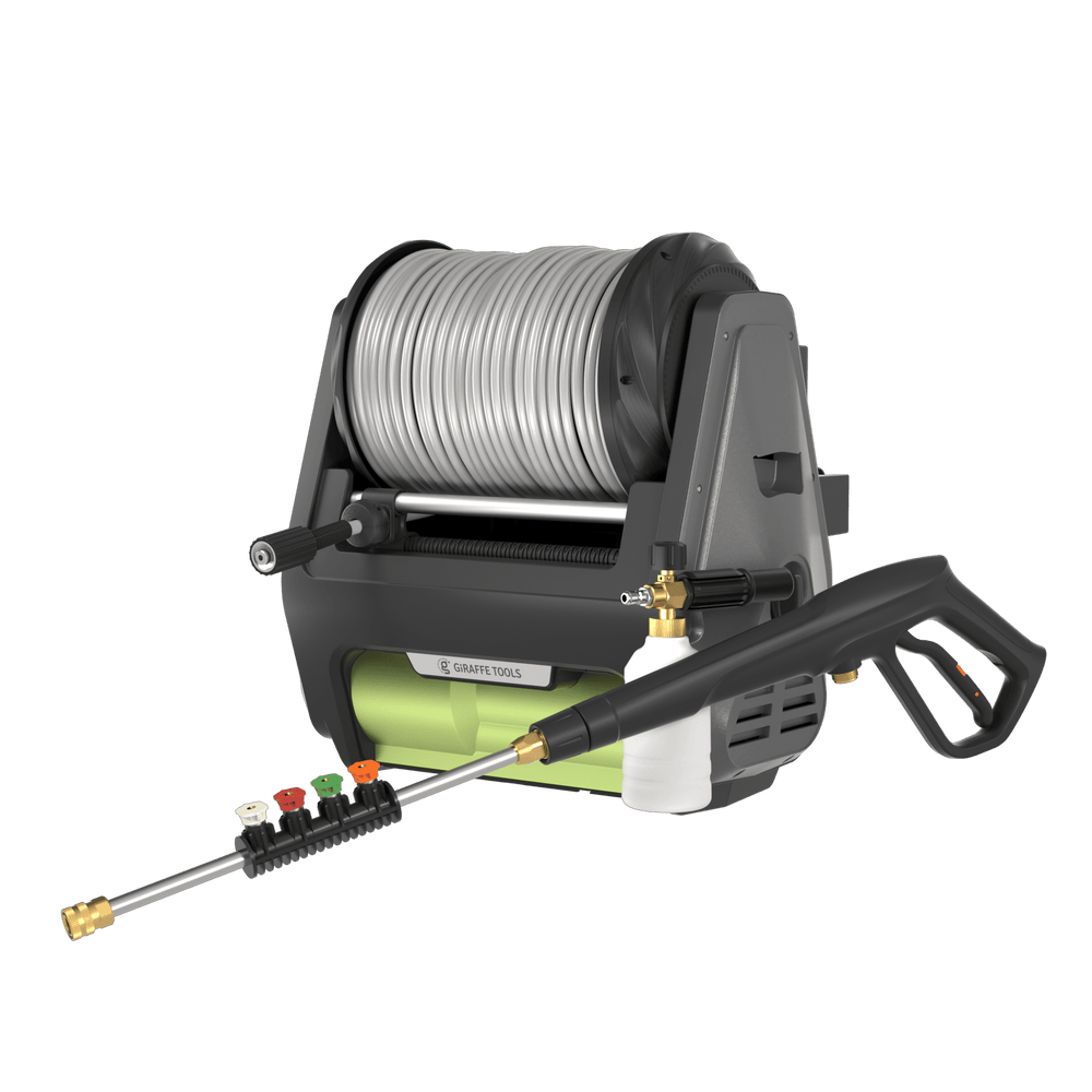 Giraffe Tools Grandfalls PRO Special Edition Retractable Pressure Washer 3400 PSI 1.2 GPM 100ft New