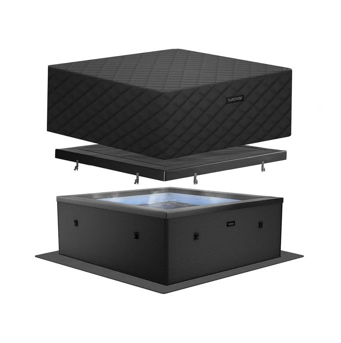 Wave Garda Eco Foam Hot Tub 6-Person Square Spa with Integrated Heater New