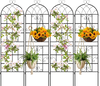 4 Pack 71" x 20" Metal Garden Trellis for Outdoor Climbing Plants
