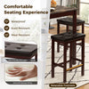 Costway Bar Table Set 5 Piece Counter-Height Dining Table and 4 Stools New