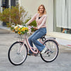 Vevor Cruiser Bike 26" High-Carbon Frame 7-Speed with Basket and Comfort Saddle New