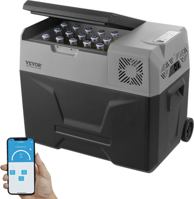 Vevor Car Refrigerator and Freezer 42.3 Qt Portable Single Zone Bluetooth Control New
