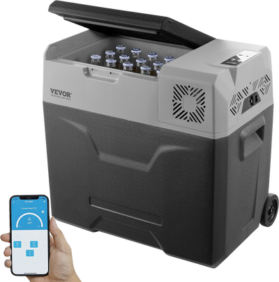 Vevor Car Refrigerator and Freezer 52.8 Qt Portable Single Zone Bluetooth Control New