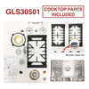FOTILE 30-inch Tri-Ring stainless steel gas cooktop GLS30501, parts included