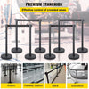 Vevor Crowd Control Stanchions 8-Pack with Retractable Belts Stainless Steel Posts New