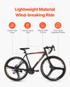 Vevor Road Bike 700C Carbon Steel Frame Shimano 21 Speed Disc Brake Racing Bicycle New