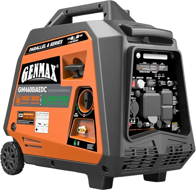 GENMAX GM4600iAEDC 3800W/4600W Generator Dual Fuel Inverter CO Alert Remote Start New