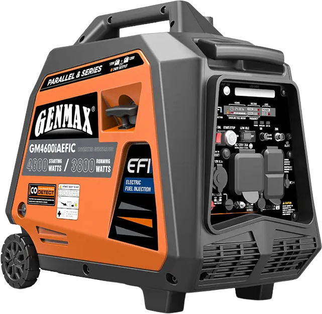 GENMAX GM4600iAEFIC 3800W/4600W Generator Gas Inverter CO Alert Remote Start New