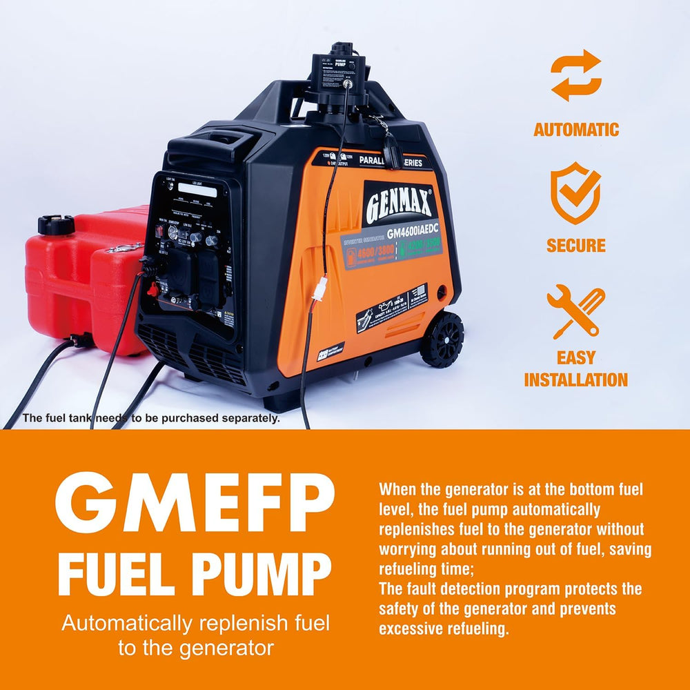 GENMAX GMEFP Electric Fuel Pump 12V DC Auto Non-Stop Operation New