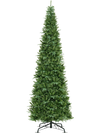 12 Feet Tall Prelit Hinged Artificial Christmas Tree with 2517 PVC PE Branch Tips