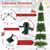12-foot prelit artificial Christmas tree with 2517 branch tips, featuring a foldable metal base for easy setup and.