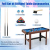 48-inch blue pool table with velvet surface, full set of balls, and accessories for family-friendly competition.