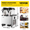 Vevor Slushy Machine 3.2 Gal 700W Dual Tank Stainless Steel Frozen Drink Maker for Commercial Use New