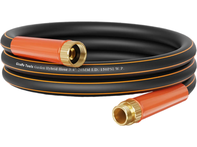Giraffe Tools Hybrid Garden Hose with Swivel Handle 3/4