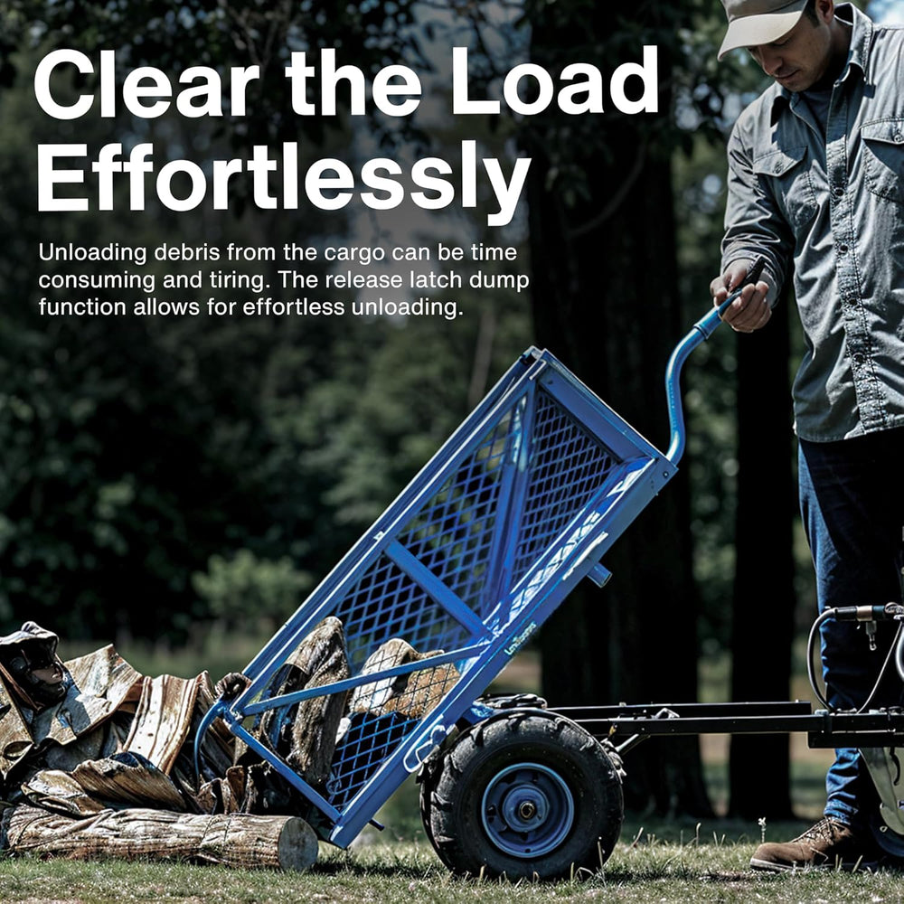 Landworks GUO026 48V Self-Propelled 500 lbs Capacity Electric Utility Wagon with Modular Cargo Bed New