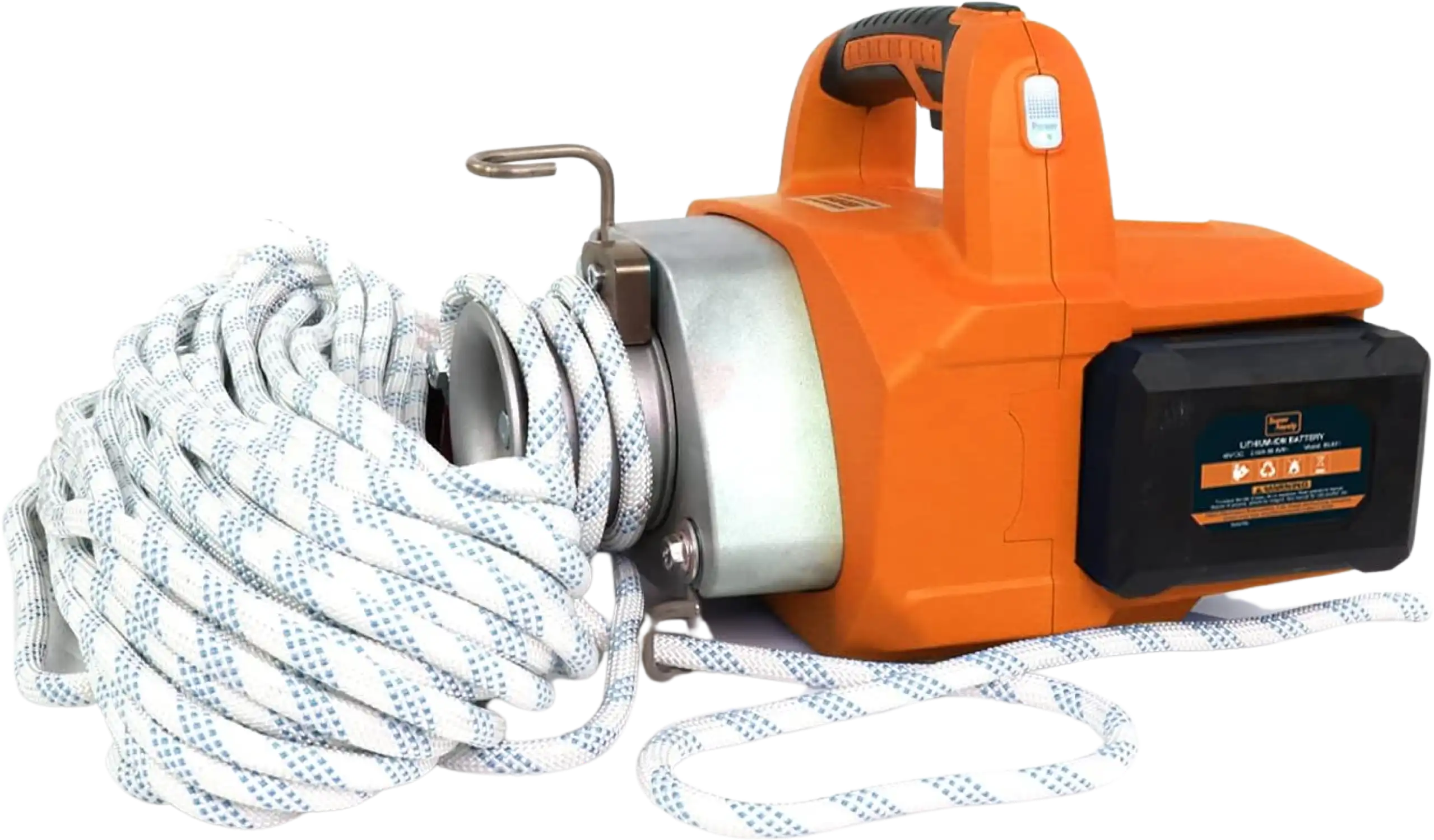 Super Handy GUO076 Portable Winch Capstan Hoist Electric Instant Start Brushless 48V 2Ah Max 1000-2000 lbs New
