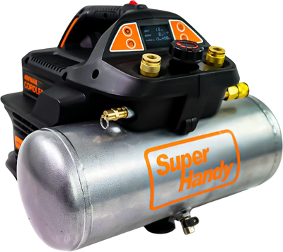 Super Handy GUO078 Portable Electric Air Compressor Cordless With Digital Gauge 48V 2Ah 2 Gal 135 PSI New