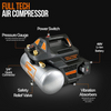 Super Handy GUO078 Portable Electric Air Compressor Cordless With Digital Gauge 48V 2Ah 2 Gal 135 PSI New