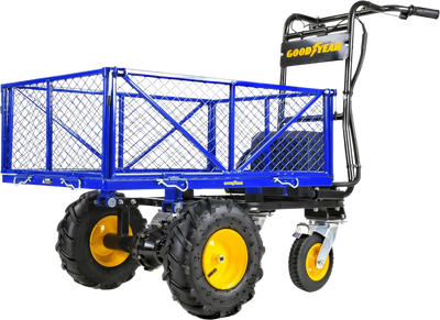 Goodyear GUO104 Utility Cart Electric Power Wagon Wheelbarrow 48V 500W Brushless Motor Max Working Load 660 lbs Hauling Capacity 1000 lbs New