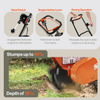 Super Handy GUO110 Stump Grinder Gas 9 HP Alphaworks Engine with 12" Blade and 6 Carbide Teeth Direct Drive New