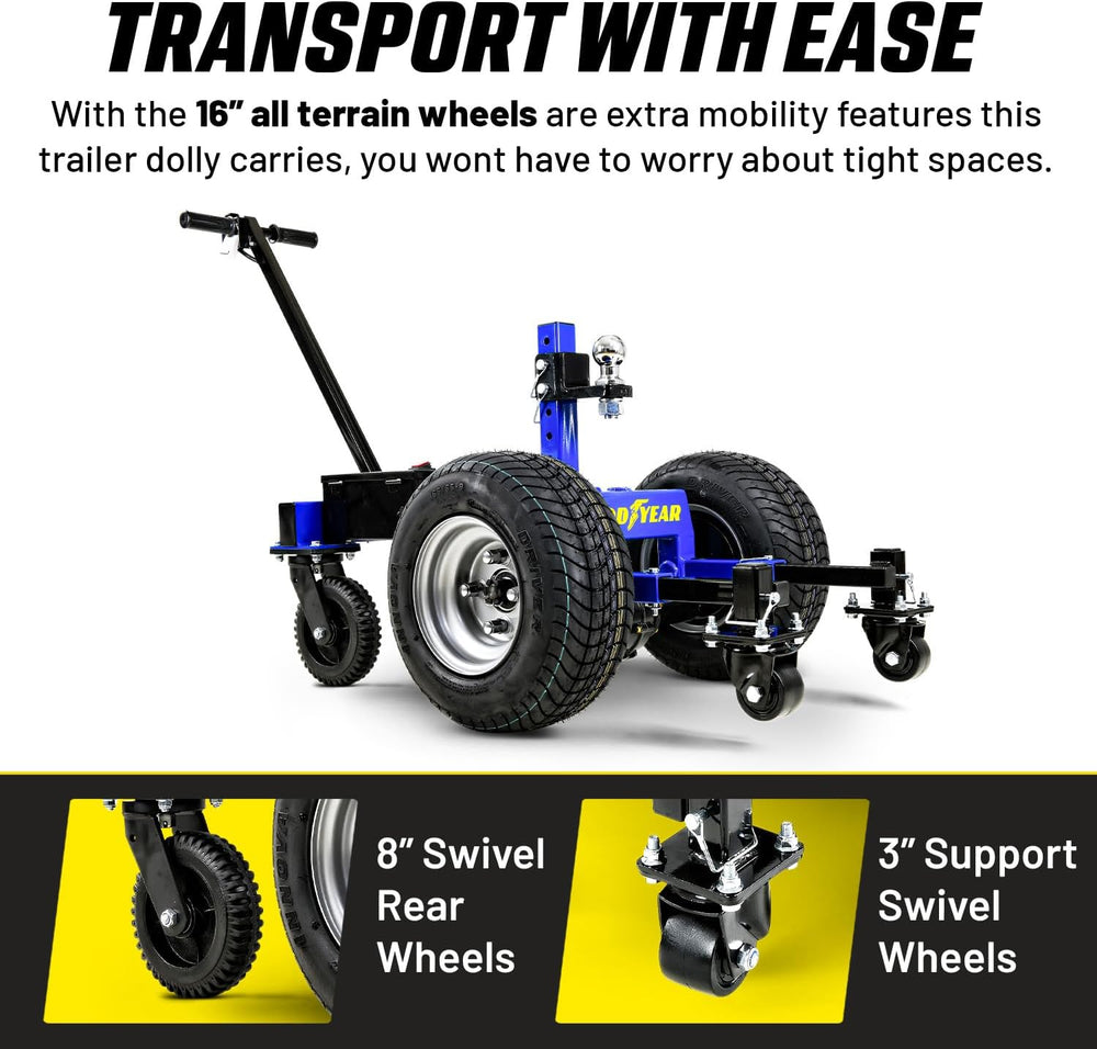 Goodyear GUO121 Trailer Dolly Electric 7500 lbs Max Weight 1100lbs Max Tongue Weight New