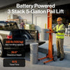 Super Handy GUO150 Pail Lift Electric Hand Truck 220 lbs. Capacity for 5 Gal. Buckets 48V 2Ah New