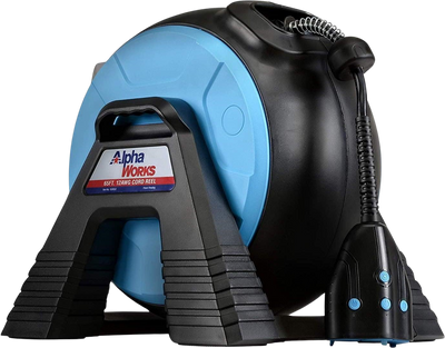 Alpha Works GUR052 Retractable Mountable Smart Cord Reel 12AWG x 65' 15A With 3 Outlets New