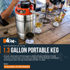 Super Handy GUT115 Growler Mini Beer Keg 170oz 1.3 Gal Portable Beverage Dispenser New