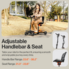 Super Handy 4 Wheel Mobility Scooter Foldable 48V 2Ah 330 lbs Capacity 3.7 MPH 6.5 Mile Range New