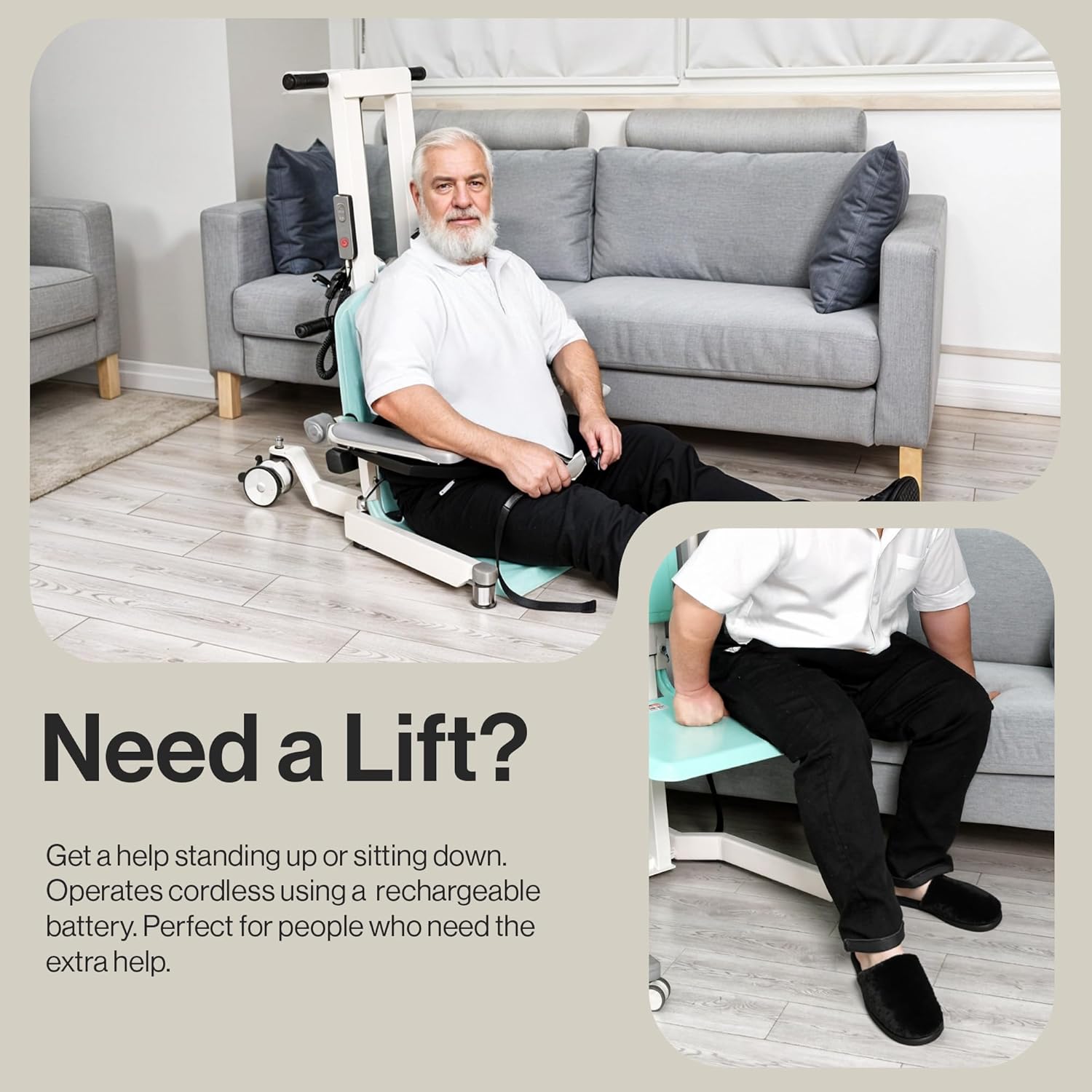 Super Handy GUT169 GoRise TX Patient Lift Electric