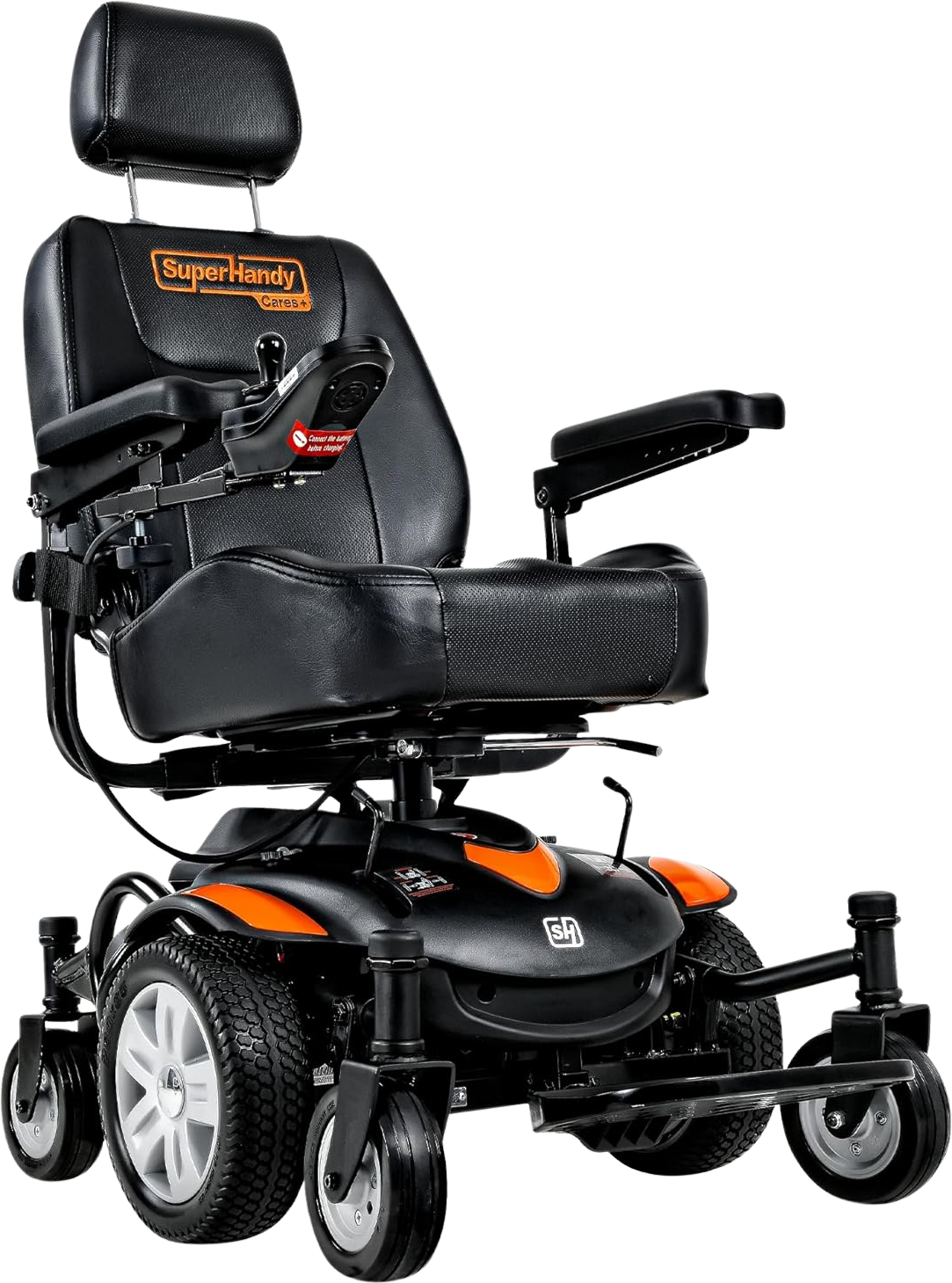 Super Handy GUT171 GoRide CRX Power Wheelchair Mid-Wheel Drive 300 lbs. Capacity 24V 320W 4 MPH 12.8 Mile Range New