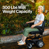 Super Handy GUT172 GoRide CRZ Power Wheelchair Rear-Wheel Drive 300 lbs. Capacity 24V 250W 4 MPH 6.7 Mile Range New