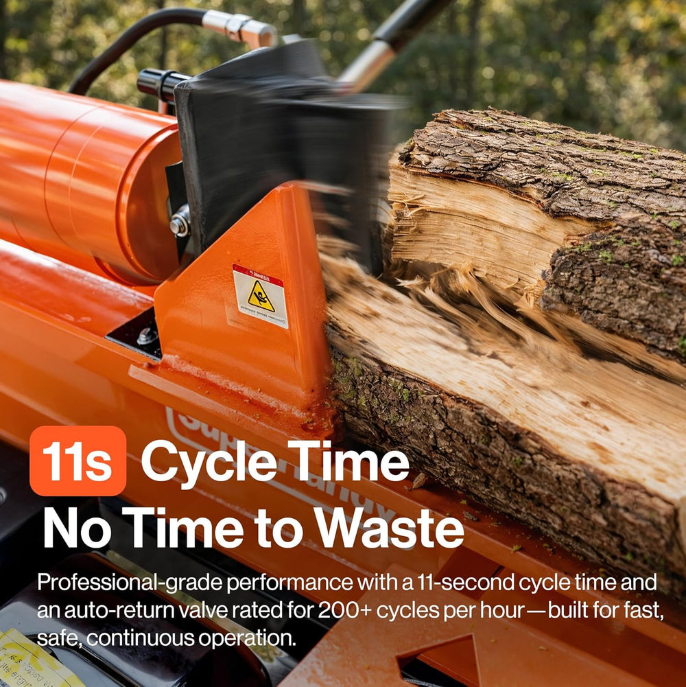 Super Handy GUT199 Log Splitter 27 Ton Full Beam Vertical/Horizontal 223cc Gas Towable New