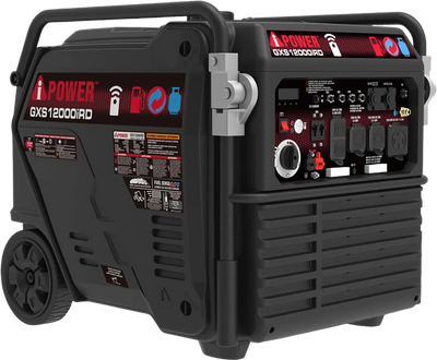 A-iPower GXS12000IRD Generator 9100W/12000W Dual Fuel Gas Propane Inverter 50A Low THD CO Sensor Remote Start New