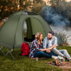 2-Person Camping Cot Tent Foldable Off-Ground Camping Combo for Adults-Green - Gallery View 1 of 10