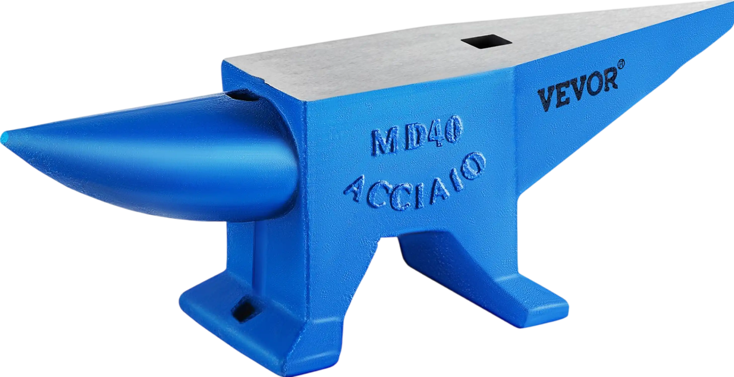Vevor Single Horn Anvil 88 Lbs. Cast Steel with Round and Square Hole New