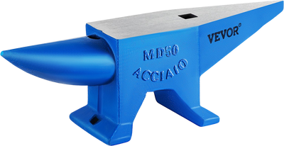 Vevor Single Horn Anvil 110 Lbs. Cast Steel with Round and Square Hole New